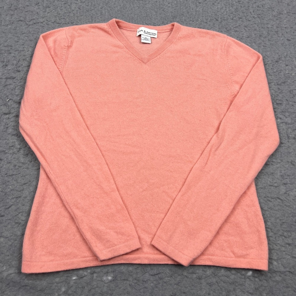 Croft & Barrow Sweater Women's XL 100% Cashmere V Neck Long Sleeve Knit Pullover